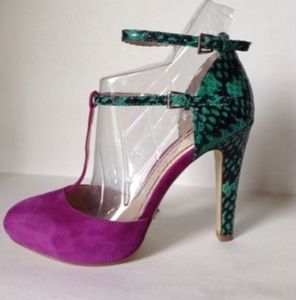 ABS Allen Schwartz Deco Suede Heel 9